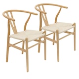thumbnail of Lot de 2 chaises en bois massif FSC et corde naturelle