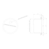 thumbnail of Combisteel ronde RVS spoelbak met overlooppijp 340mm Ø