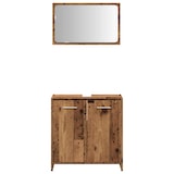 thumbnail of vidaXL Badschrank mit Spiegel Altholz-Optik Holzwerkstoff