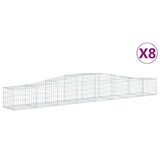 thumbnail of vidaXL Gabionen mit Hochbogen 8 Stk. 400x50x40/60cm Verzinktes Eisen