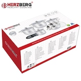 thumbnail of Batterie de Cuisine 12 Pièces en Acier Inoxydable   HG1242-IX usage non-intensif Herzberg