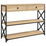 thumbnail of Table console chêne sonoma 100x28x75 cm bois d'ingénierie Modèle Atlas Office Concept
