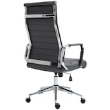 thumbnail of Bürostuhl Kolumbus Echtleder grau