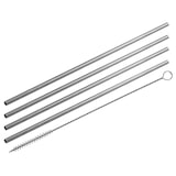 thumbnail of Lot de 4 pailles en inox avec goupillon 24 cm Fackelmann Bar Concept