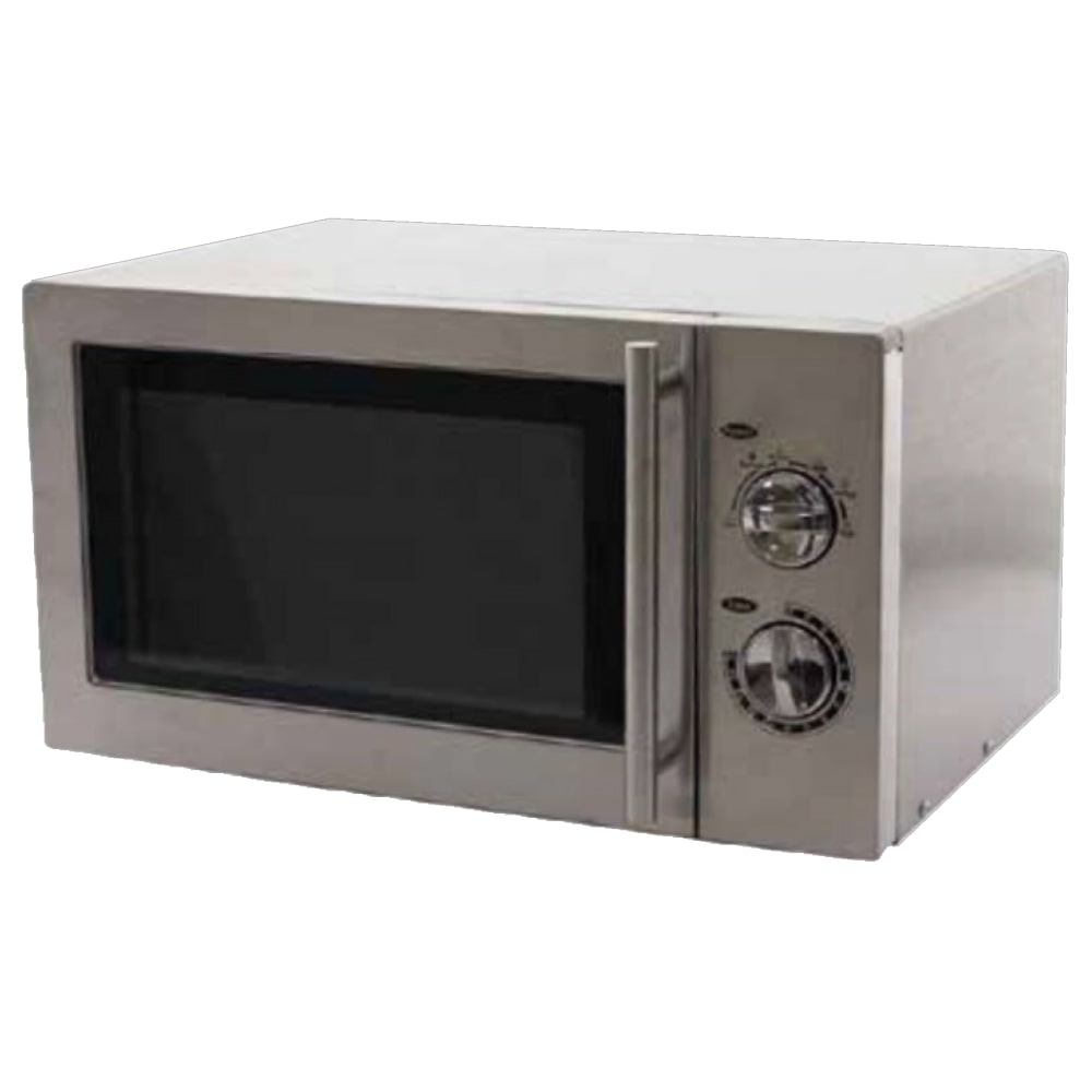 Roestvrijstalen magnetron 23 l. draaiende plateau 1 magnetron 0,9 - 485x355x280 mm - 1400 W 230/1V - 17P00901 Eurast