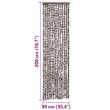 thumbnail of vidaXL Fliegenvorhang Beige und Braun 56x200 cm Chenille