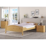 thumbnail of Doppelbett 140x200 Kieferbett Massivholz Ehebett Französisches Bett V-60.30-14 ohne Zubehör