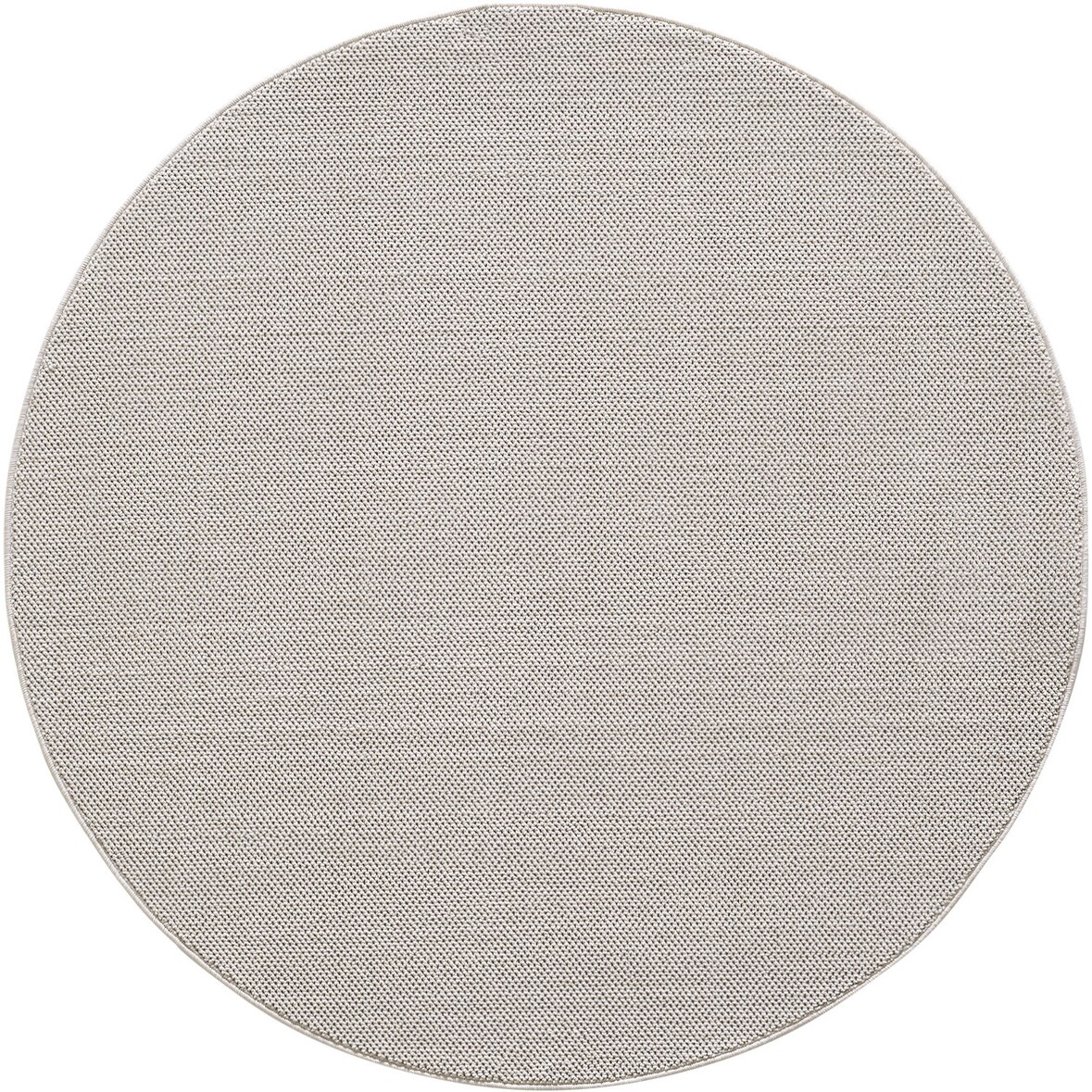 Teppich Flur Einfarbig Elegant Waschbar Strapazierfähig Schlafzimmer Schadstoffgeprüft Rund Creme 200x200 cm – CIMA von Kadima Design
