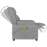 thumbnail of vidaXL Massagesessel Elektrisch Hellgrau Stoff