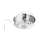 thumbnail of G-SOLA Conj. panelas 2,5 L+6 L inox 18/10, tripla segurança, rápida/super rápida, p/ todos fogões, tampa, cesto e livro receitas.