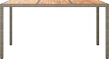 thumbnail of vidaXL Gartentisch Grau 150x90x75 cm Poly-Rattan