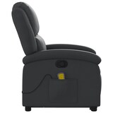 thumbnail of vidaXL Massagesessel mit Aufstehhilfe Schwarz Echtleder