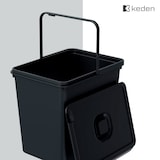 thumbnail of Keden Systema Cubo de Reciclaje 23L con Tapa en color Negro