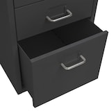 thumbnail of vidaXL Aktenschrank mit Rollen Anthrazit 28x41x69 cm Metall