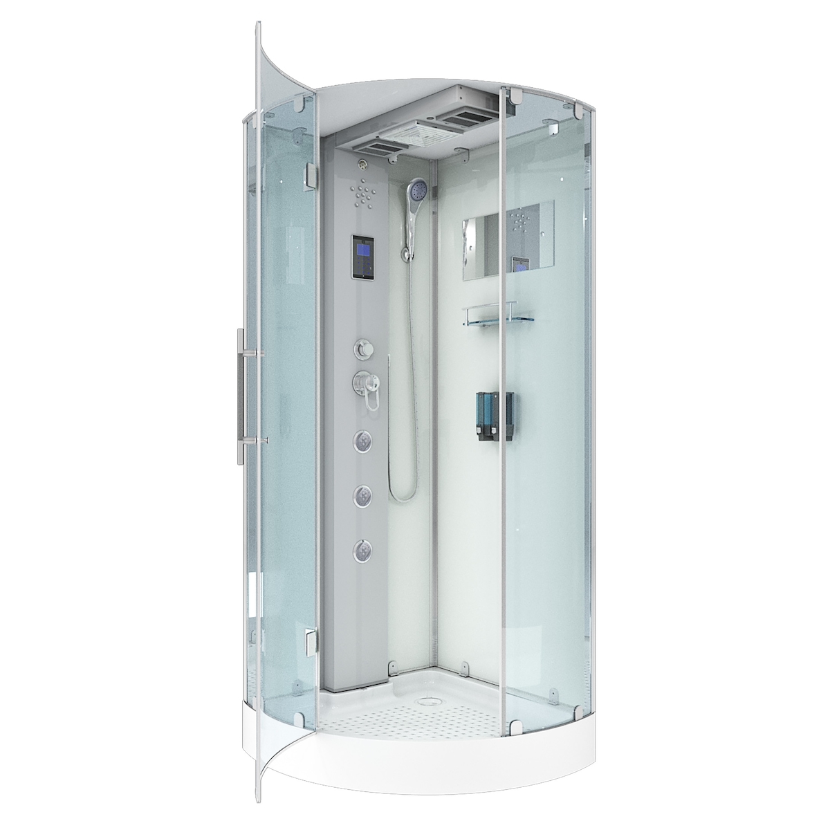 AcquaVapore D37-10L0 Dusche Duschtempel Komplett Duschkabine 90x90