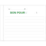 thumbnail of Exacompta - Réf. 13150E - Paquet de 10 Manifolds Bon pour 10,5x13,5cm 50 feuillets dupli autocopiants