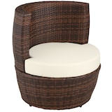 thumbnail of tectake Conjunto de ratán y aluminio Nizza  Negro/Marrón