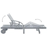 thumbnail of Helloshop26 - Espreguiçadeira cadeira de praia cama de sol cama de jardim mobiliário de exterior para pátio com almofada madeira 02_0012377