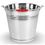 thumbnail of Edelstahleimer 12 Liter Metalleimer Wassereimer Blumenkübel Ascheeimer Dekoeimer 12