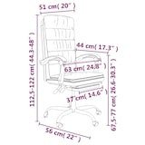 thumbnail of vidaXL Bürostuhl mit Liegefunktion Taupe Stoff
