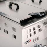 thumbnail of Romux® Friteuse À Gaz Naturel Professionnelle 17+17 Litres Double de Table | Friteuse en Acier Inoxydable avec Robinet de Vidange 12000 W