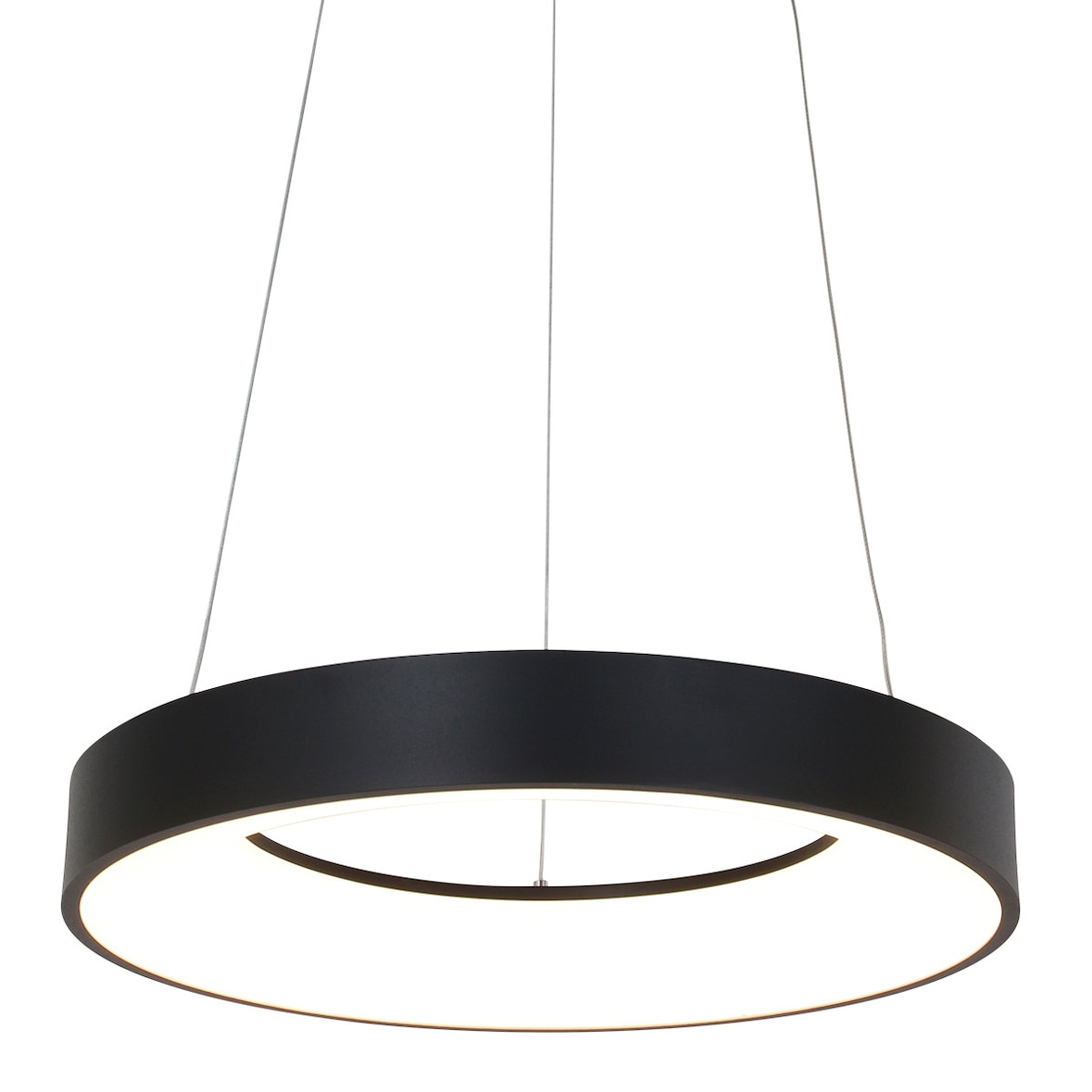 Steinhauer Pendelleuchte 1-fl. "Ringlede" 2695ZW Schwarz