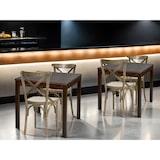 thumbnail of METRO PROFESSIONAL Restaurantstoel Cross set van 2, beukenhout, vintage bruin