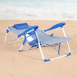 thumbnail of Aktive Silla playa multiposición 48x58x76 cm rayas azules con bolsillos