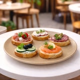 thumbnail of CLAY BEIGE 6er Set Speiseteller Ø27,5cm Steingut beige Essteller Platte groß