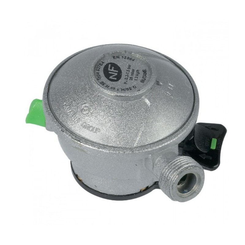 KEMPER détendeur Butane clip Quick-On Valve Diam 20mm Avec Sécurité stop gaz