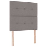 thumbnail of vidaXL Boxspringbett mit Kissen mit Kopfteil Taupe 90 x 200 cm Stoff