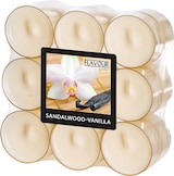 thumbnail of Papstar Duftteelichter, Sandalwood-Vanilla, Ø 38 mm · 24 mm, "Flavour", 6 x 18 Stück