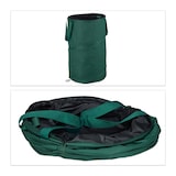 thumbnail of Relaxdays Laubsack selbstaufstellend, 2er-Set, Gartenabfallsack Pop-Up, 120 L, Gartensack selbststehend, ∅: 44 cm, grün