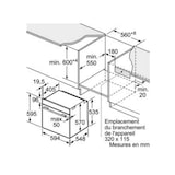 thumbnail of Siemens iQ500, horno empotrable con soporte para vapor, 60 x 60 cm, acero inoxidable HR538ABS1