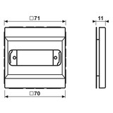 thumbnail of Jung Abdeckung aws LS 994-1 WW LS994-1WW