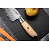 thumbnail of Couteau Fukito Pakka San Mai modèle Santoku 18cm