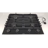 thumbnail of Gasline Gaskochfeld GAG60GLG 60cm Schwarz Glaskeramik mit 4 Brennern Sabaf-Brenner Erdgas/LPG