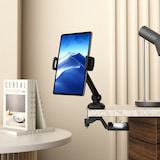 thumbnail of Handyhalterung / Tablethalterung FLEXMOBI III mit Schraubklemme Metall schwarz hjh OFFICE