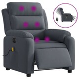 thumbnail of vidaXL Massagesessel Elektrisch Dunkelgrau Samt