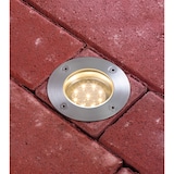 thumbnail of Paulmann LED Bodeneinbauleuchte  IP67 rund 110mm  2700K 1,2W 20lm 230V Edelstahl Metall 93788