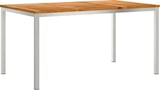 thumbnail of vidaXL Esstisch für draußen 150x90x75 cm Massivholz Teak