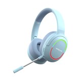 thumbnail of S&N Auscultadores sem fios Bluetooth, auscultadores, auscultadores com som surround, estéreo, USB, com luz, para PC, L800 (azul)