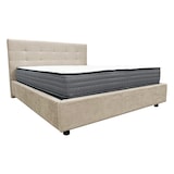 thumbnail of Letto contenitore matrimoniale 160x190 cm con rete ortopedica a doghe, tessuto Enjoy, made in Italy - 02 Camel