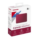 thumbnail of Disque Dur Externe - Toshiba - Canvio Advance - 4 To - Rouge
