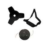 thumbnail of 43 Cm3 Thermische Bosmaaier 2T 1.5CV Motor + 3-tands Mes + Draadspoel + VITO Draagriem