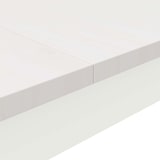 thumbnail of vidaXL Eettafel Wit 110 x 110 x 75 cm Massief grenenhout