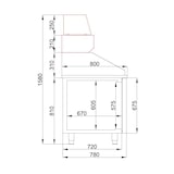 thumbnail of Meuble à Pizza à 2 Portes - 380 L - CombiSteel