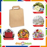 thumbnail of DayBays 100 Stk. Papiertüten 22+10x28 cm Braun mit Flachhenkel
