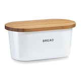 thumbnail of Zeller, Brotkasten, Melamin/Bambus, weiß