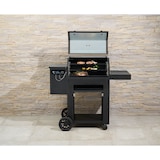 thumbnail of Tarrington House barbecue voor houtpellets en rookoven, staal, 128 x 57 x 117 cm, zwart